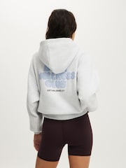 Cotton On Grey Plush Premium Graphic Raglan Hoodie - Image 2 of 6