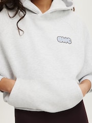 Cotton On Grey Plush Premium Graphic Raglan Hoodie - Image 4 of 6