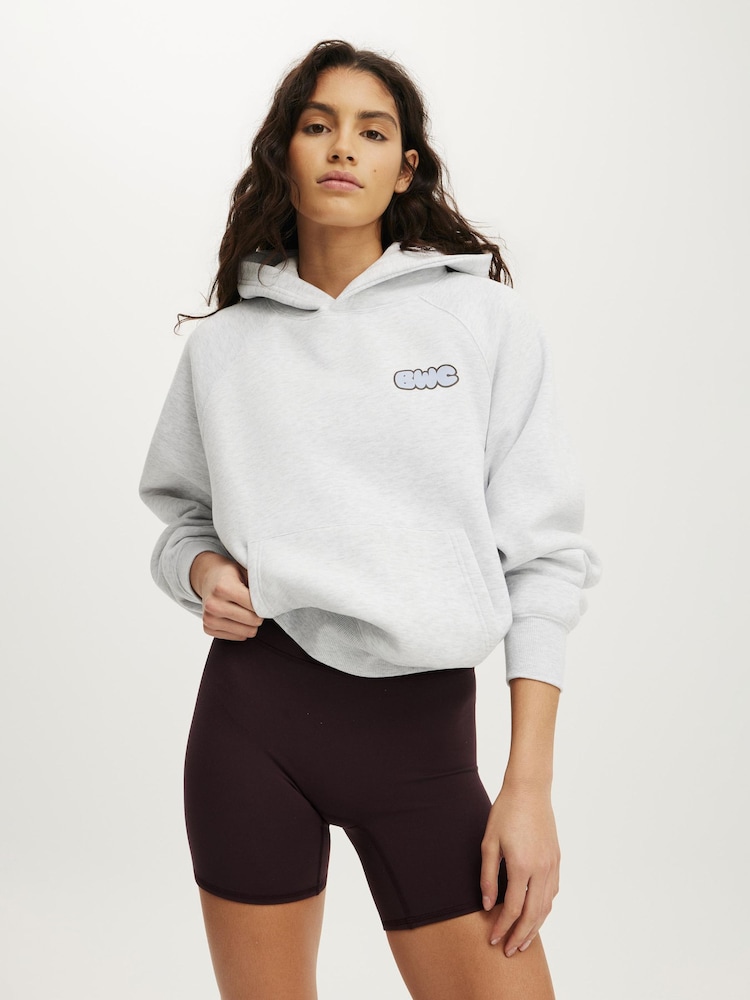 Cotton On Grey Plush Premium Graphic Raglan Hoodie - Image 6 of 6 Cotton On Grey Plush Premium Graphic Raglan Hoodie - Image 6 of 6