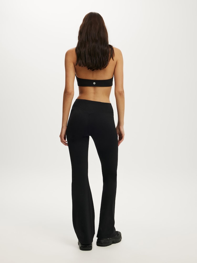 Cotton On Black Ultra Soft Contour Flare Trousers - Image 2 of 5