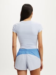 Синий - Приталенная футболка Cotton On из ультрамягкой ткани - Изображение 3 4