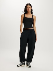 Cotton On Black Ultra Soft Square Neck Tank - Image 4 of 5