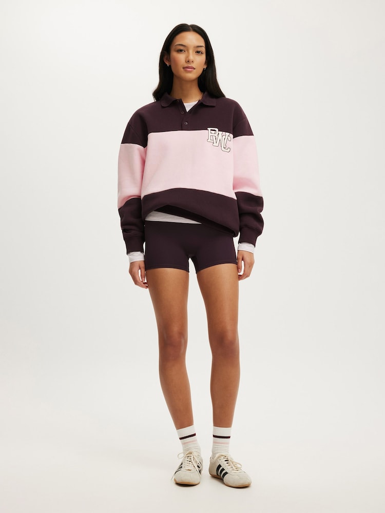 Cotton On Purple Plush Graphic Rugby Sweatshirt - Image 4 of 4 Cotton On Purple Plush Graphic Rugby Sweatshirt - Image 4 of 4