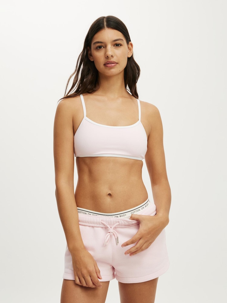 Cotton On Pink Plush Classic Mini Shorts - Image 1 of 5 Cotton On Pink Plush Classic Mini Shorts - Image 1 of 5