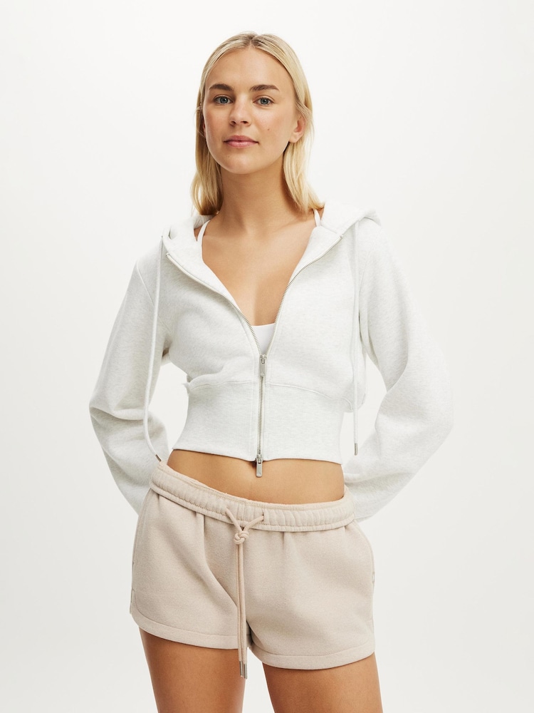 Cotton On Natural Plush Classic Mini Shorts - Image 1 of 4 Cotton On Natural Plush Classic Mini Shorts - Image 1 of 4