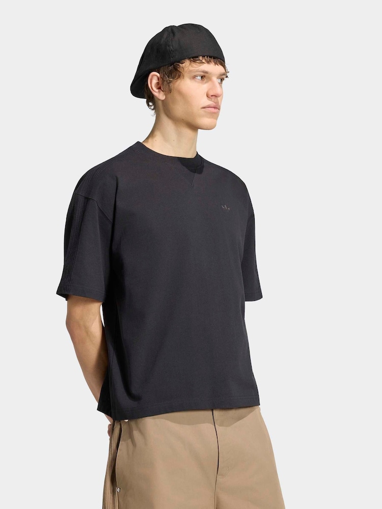 adidas Originals Black Premium Essentials T-Shirt - Image 1 of 6 adidas Originals Black Premium Essentials T-Shirt - Image 1 of 6