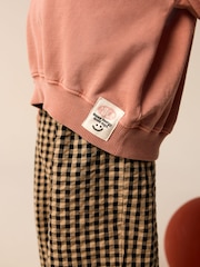 Rust Brown Sweatshirt and Barrel Leg Trousers Set (3-16yrs) - Image 5 of 11