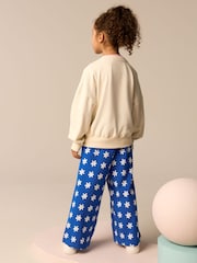 Ecru Slogan Daisy Sweatshirt And Trousers Set (3-16yrs) - Image 3 of 10