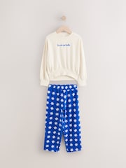 Ecru Slogan Daisy Sweatshirt And Trousers Set (3-16yrs) - Image 5 of 10