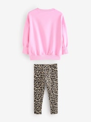 Animal Cherry Sweatshirt and Animal Legging Set (3-16yrs) - Image 5 of 7