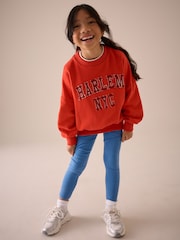 Red Slogan Sweatshirt (3-16yrs) - Image 2 of 4