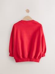 Red Slogan Sweatshirt (3-16yrs) - Image 6 of 8