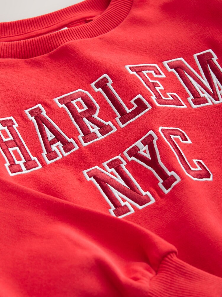 Red Slogan Sweatshirt (3-16yrs) - Image 8 of 8