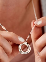 Personalised Russian Ring Necklace by Posh Totty Designs - Image 1 of 4