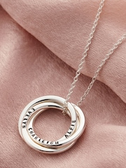 Personalised Russian Ring Necklace by Posh Totty Designs - Image 2 of 4