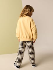 Monochrome Stripe Sweatshirt and Barrel Leg Trousers Set (3-16yrs) - Image 3 of 9