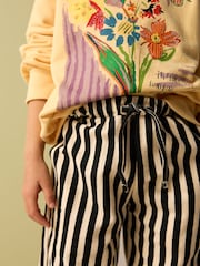 Monochrome Stripe Sweatshirt and Barrel Leg Trousers Set (3-16yrs) - Image 5 of 9