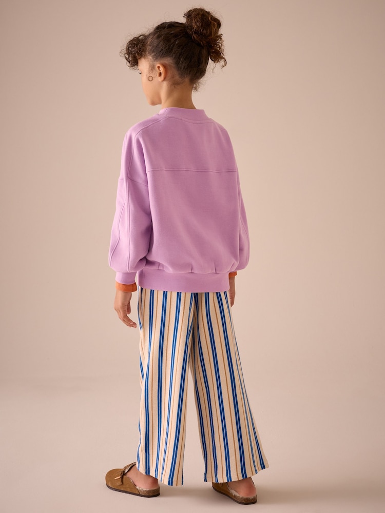 Purple Lemon Stripe Sweatshirt And Trousers Set (3-16yrs) - Image 3 of 6