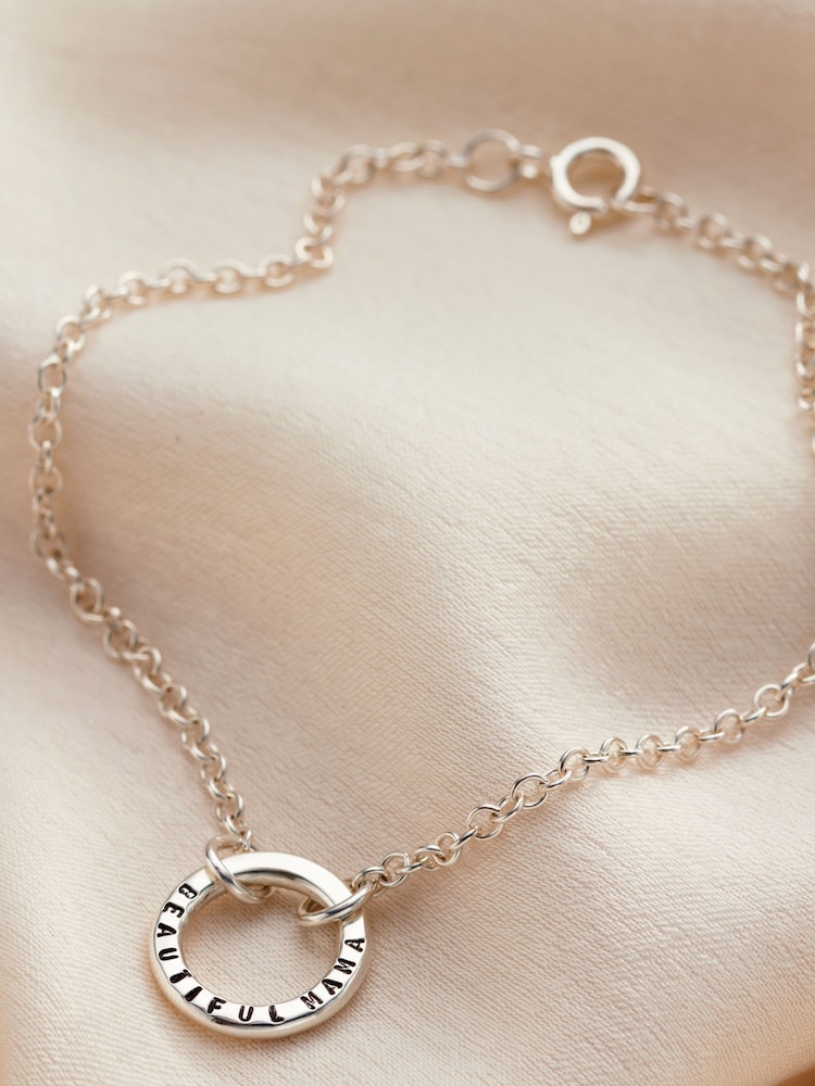 Personalised Mini Message Bracelet by Posh Totty Designs - Image 1 of 4
