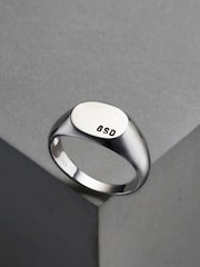 Personalised Mens Signet Ring by Posh Totty Designs - Image 1 of 3