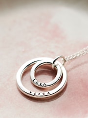 Personalised Mummy And Baby Necklace by Posh Totty Designs - Image 1 of 4