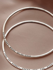 Personalised Message Bangle by Posh Totty Designs - Image 1 of 4