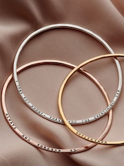 Personalised Message Bangle by Posh Totty Designs - Image 2 of 4