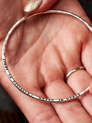 Personalised Message Bangle by Posh Totty Designs - Image 3 of 4