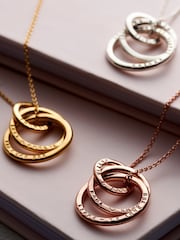 Personalised Family Names Russian Ring Necklace by Posh Totty Designs - Image 3 of 4
