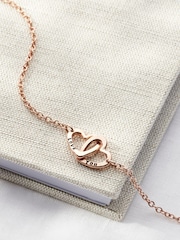 Personalised Double Heart Names Bracelet by Posh Totty Designs - Image 2 of 4