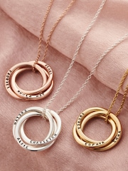 Personalised Russian Ring Necklace by Posh Totty Designs - Image 3 of 4