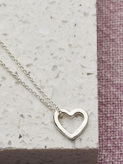 Personalised Mini Love Heart Necklace by Posh Totty Designs - Image 2 of 3