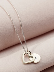 Personalised 9ct Heart And Tag Necklace by Posh Totty Designs - Image 3 of 4