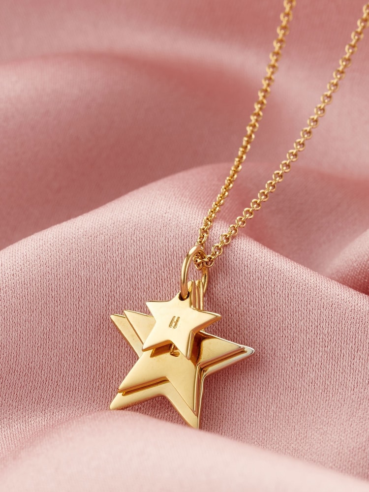 Personalised Family Star Necklace by Posh Totty Designs - Image 1 of 3