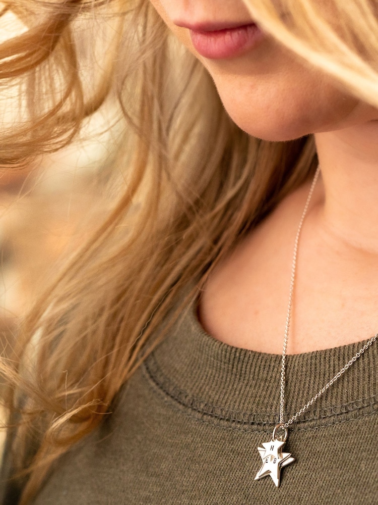 Personalised Family Star Necklace by Posh Totty Designs - Image 2 of 3