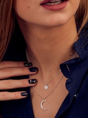 Personalised Crescent Moon Necklace by Posh Totty Designs - Image 3 of 4