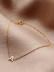 Petite 9ctInitial Bracelet by Posh Totty Designs - Image 1 of 5