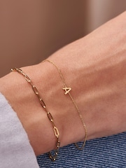 Petite 9ctInitial Bracelet by Posh Totty Designs - Image 2 of 5
