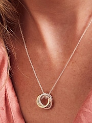Personalised Mixed Mini Russian Ring Necklace by Posh Totty Designs - Image 2 of 4