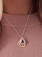 Personalised Rainbow Family Names Heart Necklace by Posh Totty Designs - Image 3 of 4