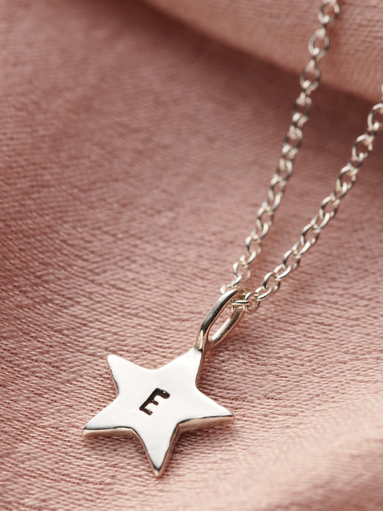Personalised Bright Star Necklace by Posh Totty Designs - Image 1 of 3