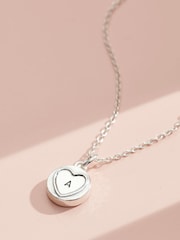 Personalised Mini Sweetheart Necklace by Posh Totty Designs - Image 1 of 3