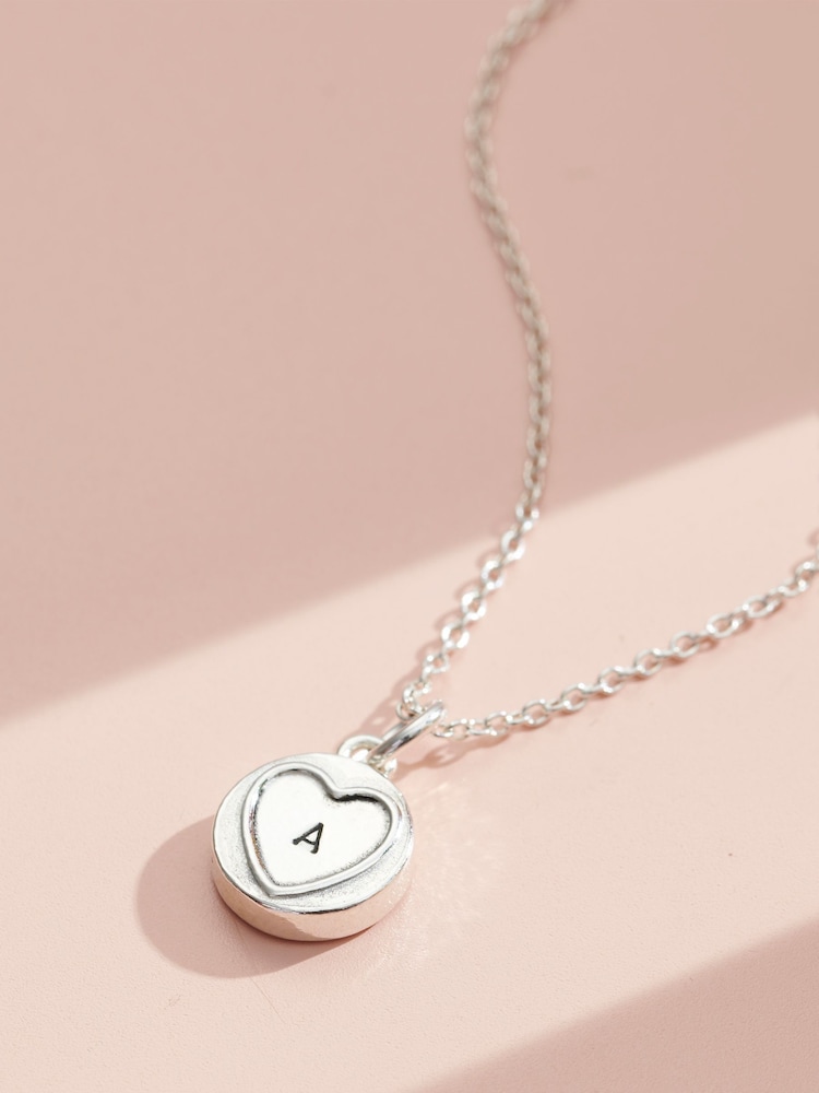 Personalised Mini Sweetheart Necklace by Posh Totty Designs - Image 1 of 3