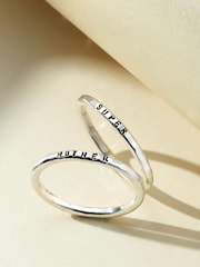 Personalised Stacker Ring by Posh Totty Designs - Image 1 of 4