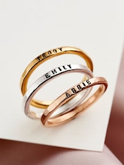 Personalised Stacker Ring by Posh Totty Designs - Image 2 of 4