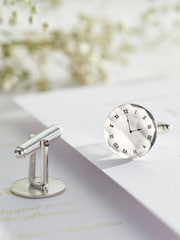 Personalised Wedding Special Time Cufflinks by Posh Totty Designs - Image 2 of 4