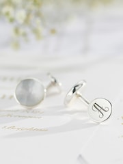 Personalised Mother Of Pearl Cufflinks by Posh Totty Designs - Image 2 of 4