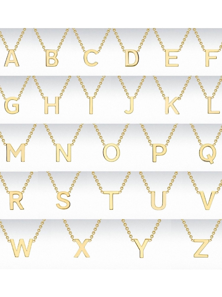 Personalised Petite Initial Necklace by Posh Totty Designs - Image 1 of 2