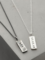 Personalised Mens Tag Necklace by Posh Totty Designs - Image 4 of 5