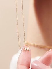 Petite 9ct Initial Necklace by Posh Totty Designs - Image 3 of 5